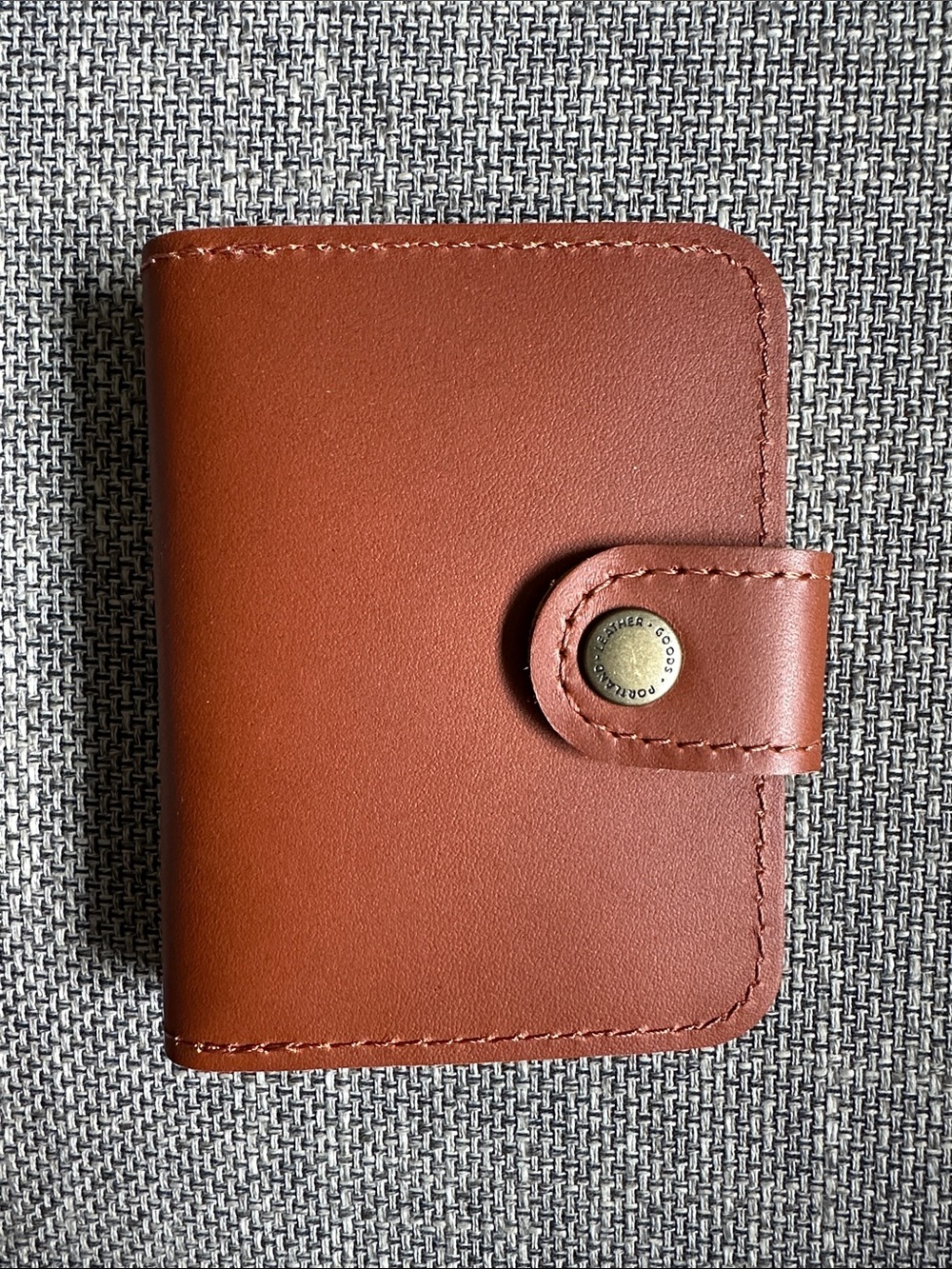 Portland Leather Mini Bifold Wallet - Honey Leather
